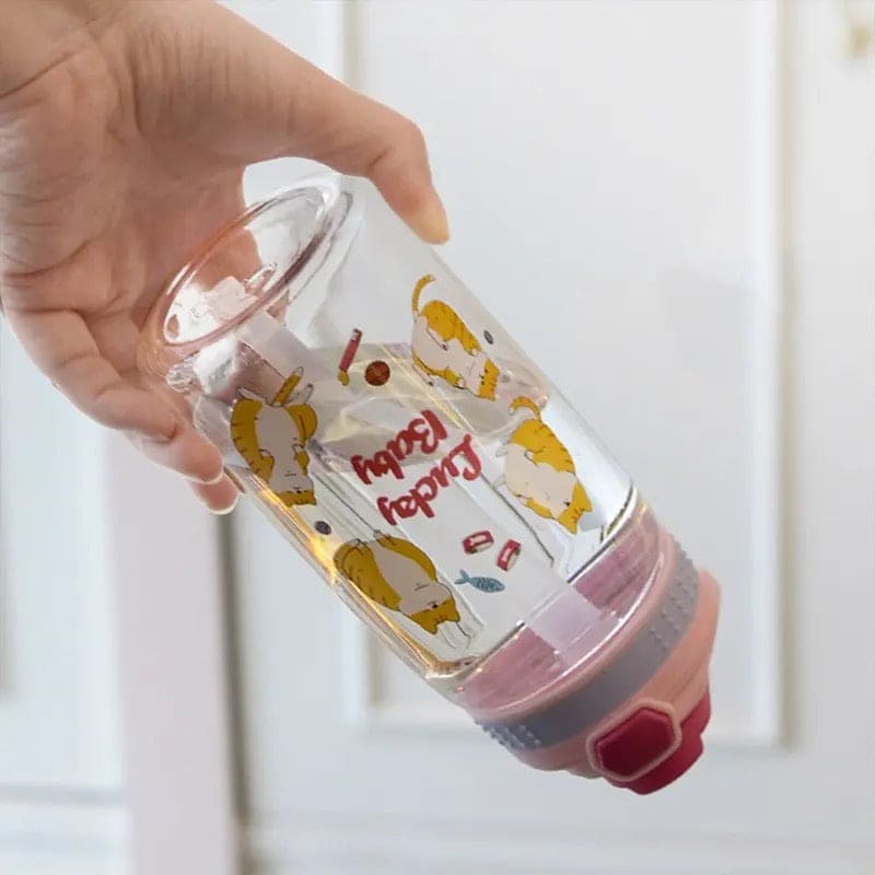 Lucky Baby Water Bottle, Kids Water Sippy Cup, Creative Cartoon Baby Feeding Cup, Portable Baby Water Bottle School Kids Kettle, Water Bottle Bouncing Cup, 480ML Leakproof Children's Straw Cup Lucky Baby Water Bottle, Kids Water Sippy Cup, Creative Cartoon Baby Feeding Cup, Portable Baby Water Bottle School Kids Kettle, Water Bottle Bouncing Cup, 480ML Leakproof Children's Straw Cup